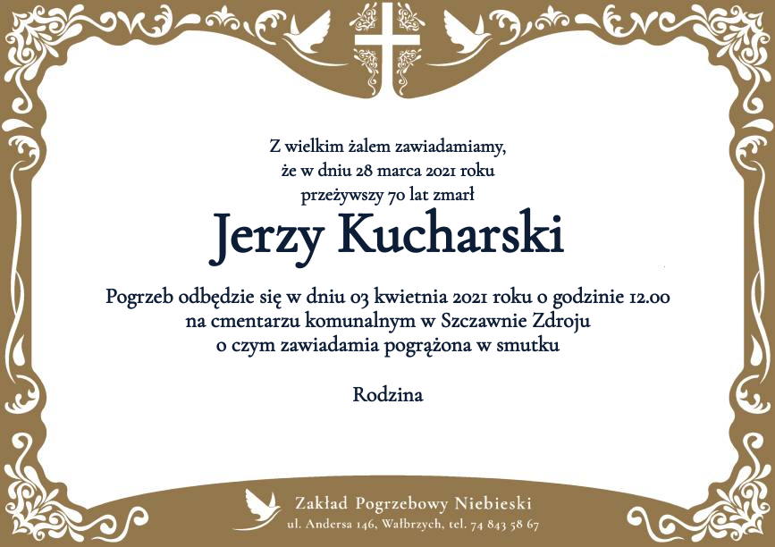 Nekrolog Jerzy Kucharski